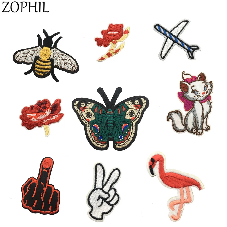 ZOPHIL 9 шт. железные патчи для одежды фетр сделай сам аппликация нашивка куртки