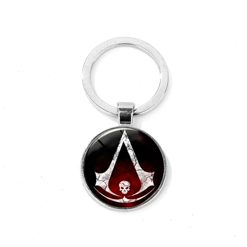 SIAN Fashion Эцио из Assassins Creed брелок Creed значок время драгоценный камень сплав игровой брелок для ключей фильм периферийный Сувенирный брелок Llaveros - Цвет: Style 1