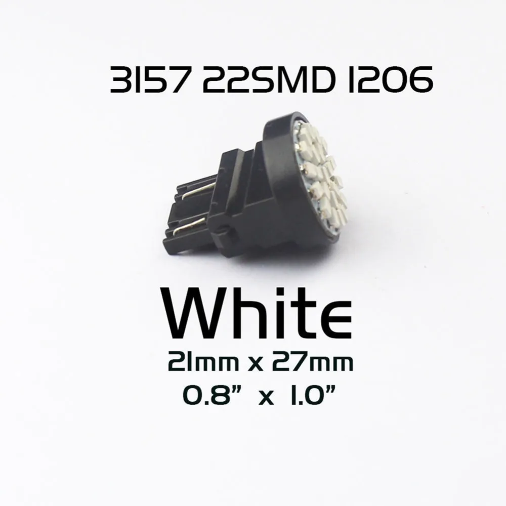 10 шт./компл. 22 SMD автомобильные 3157 светодиодный стоп лампы светильник 3057 3457 4157 3047