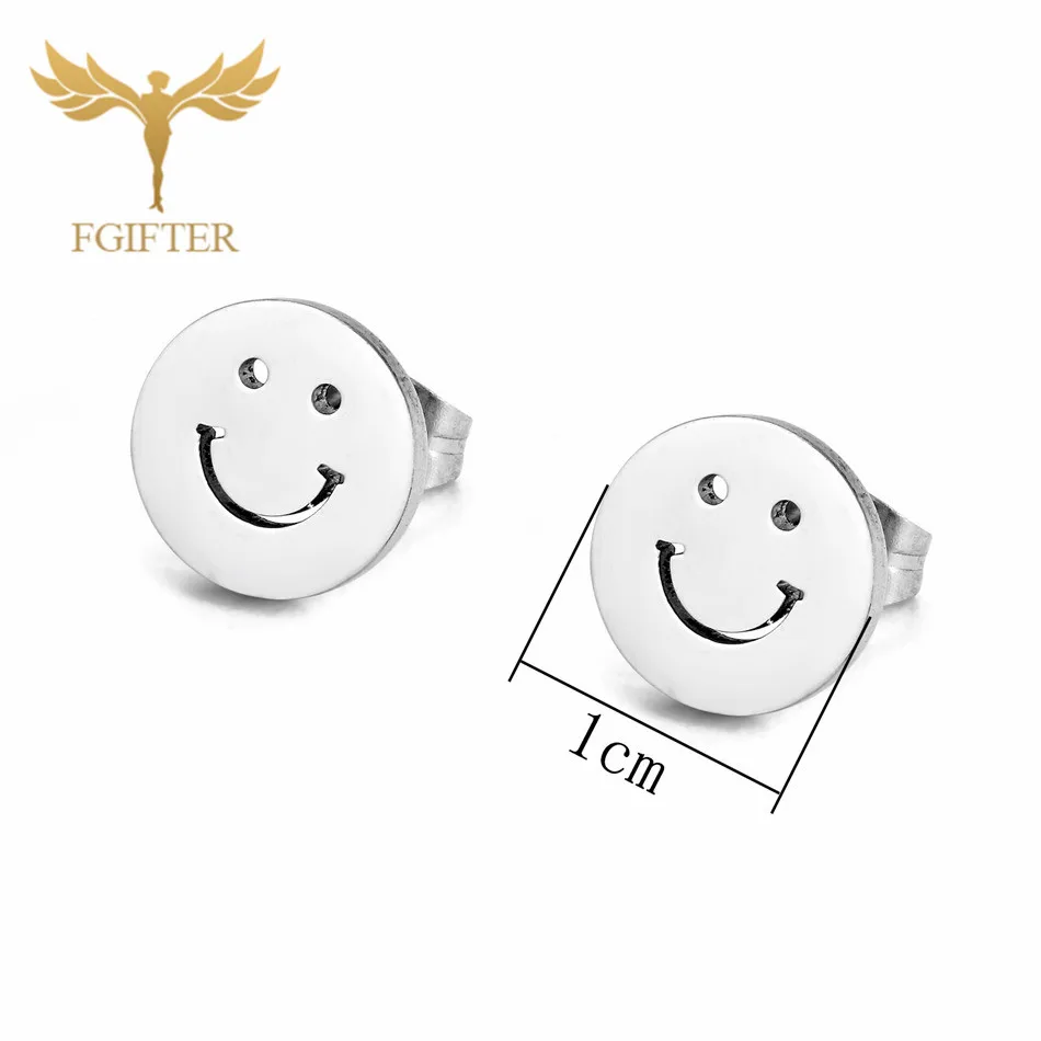 Серьги-гвоздики из нержавеющей стали для мужчин и женщин милая бижутерия с