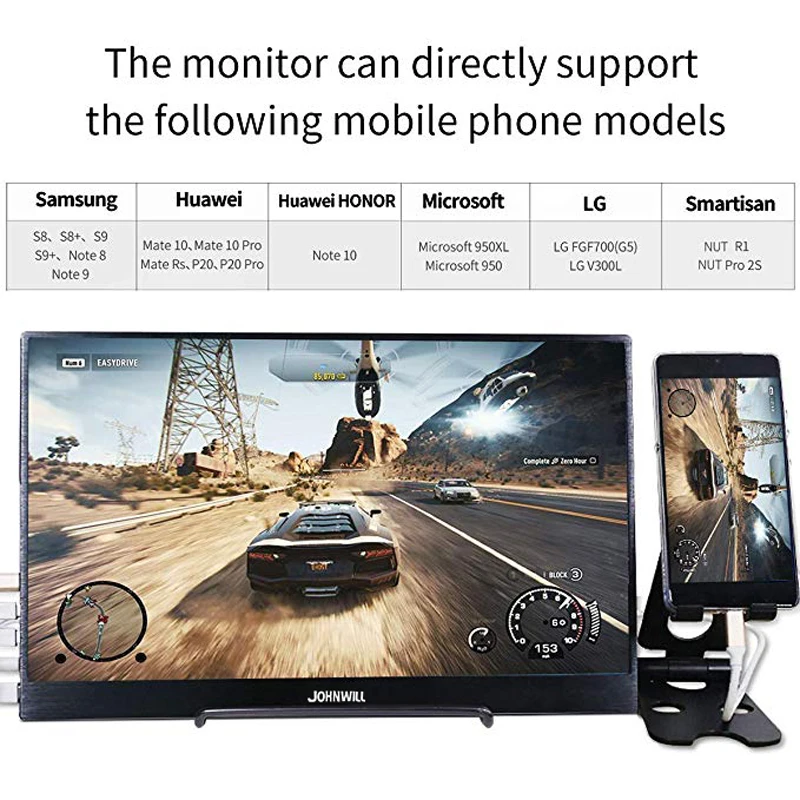 10,1 дюймовый 2K экран Портативный HD дисплей 2560x1600 ips lcd/светодиодный дисплей HDMI/два type-C(USB C) 2USB интерфейс 15," игровой монитор