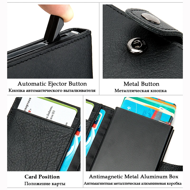 MVA кредитный держатель для карт Rfid мужской кошелек из алюминиевого сплава