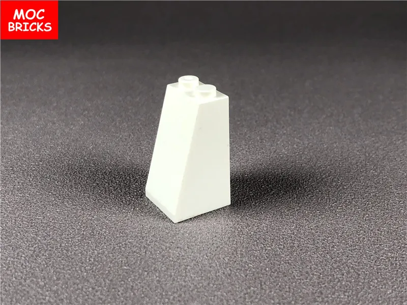 10 шт./лот MOC кирпичи белый наклон 75 2x2x3 неопределенный Тип Гвоздика подходит для 3684
