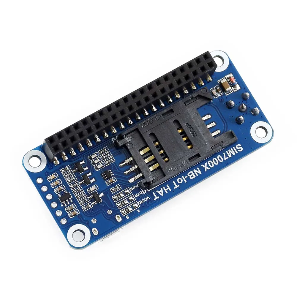 Шляпа Waveshare NB-IoT/eMTC/EDGE/GPRS/GNSS для RPi Zero/Zero W/Zero WH/2B/3B/3B + на основе SIM7000C поддерживает TCP