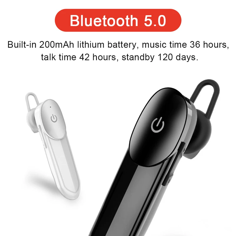 Мини беспроводные Bluetooth наушники V5.0 бизнес гарнитура портативные стерео с