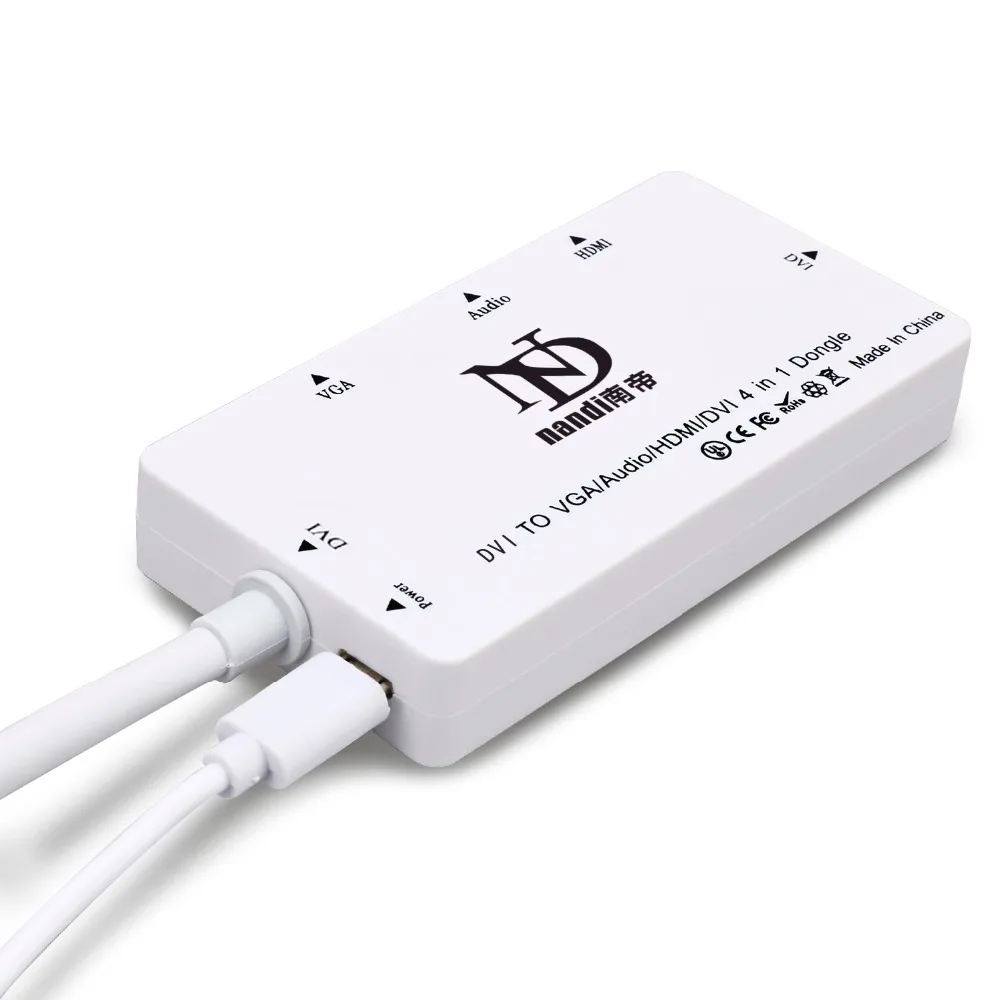 Кабель-адаптер DVI 24 + 1 к HDMI 4K VGA 1080P 3 5 мм с разъемом Micro USB в для компьютеров