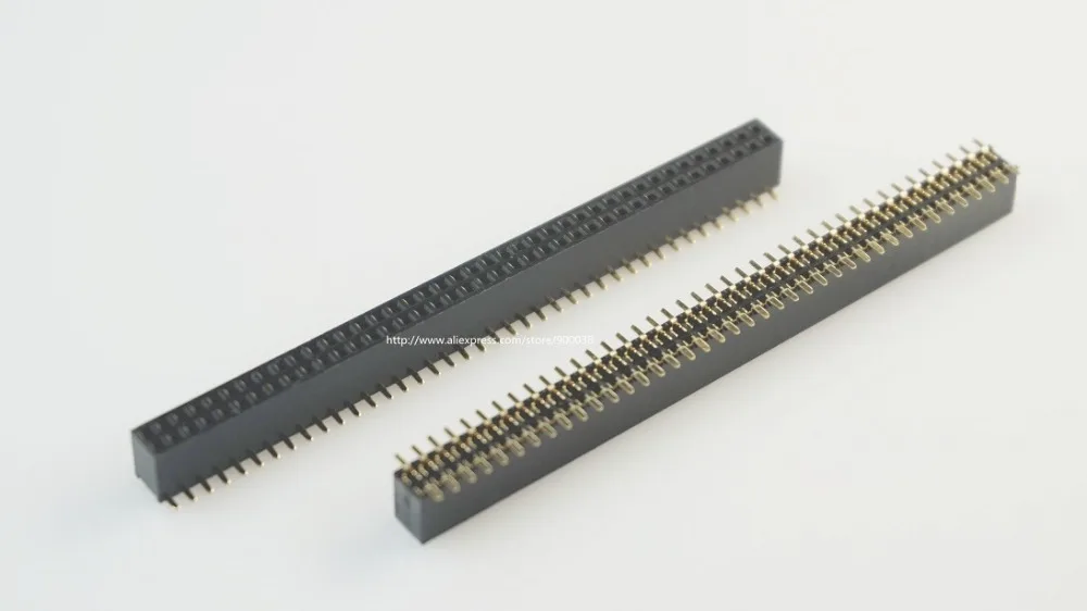 5 шт. 2x40 P 80 контактов 1 27 мм Шаг штырьковый разъем Гнездовой двухрядный SMT прямой