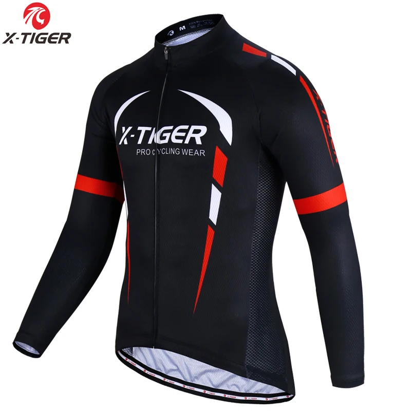 

X-TIGER Long Sleeve Pro Cycling Jerseys Men MTB Bike Clothes Bicycle Cycling Clothing Maillot Ropa Ciclismo Cycling Sportwear