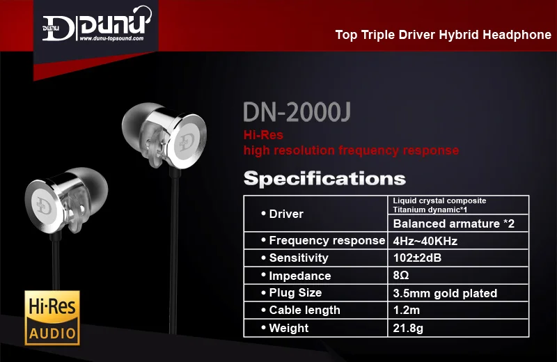 DUNU DN-2000J 2BA+ 1DD Премиум гибридные HiFi наушники Hi-Res аудио стерео наушники-вкладыши мониторинг мелодии аудио металлические бас наушники