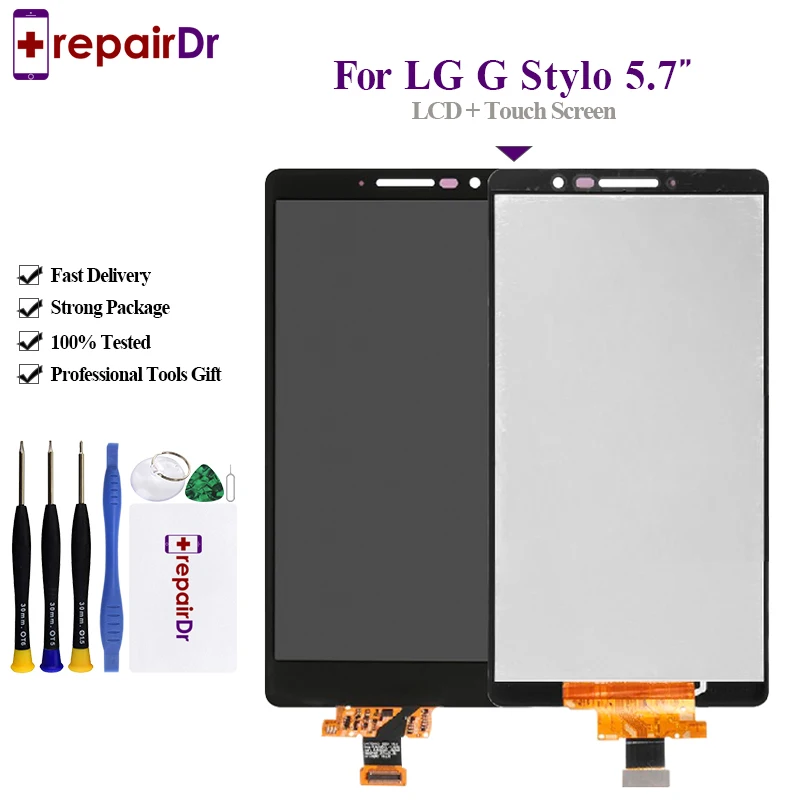 Протестировано для LG G Stylo LS770 MS631 H634 ЖК-дисплей кодирующий преобразователь