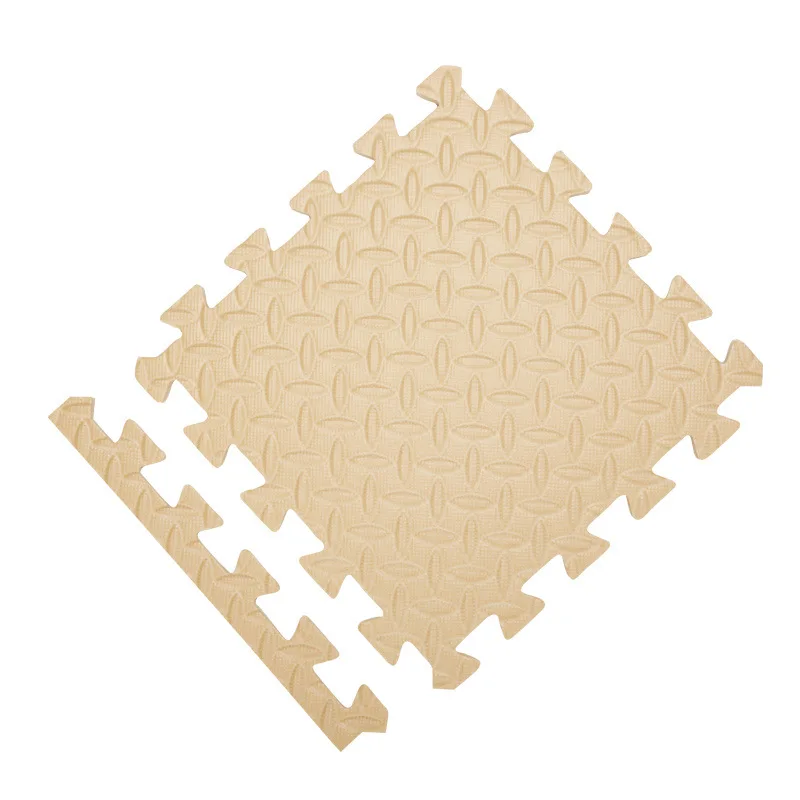 Beige 9 шт./лот, детские игровые коврики из пенополиэтилена, коврик-пазл для занятий спортом, ковер для детской комнаты, мягкий развивающий коврик для ползания, 30*30*1 см - Цвет: Beige