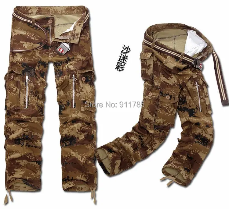 MIXCUBIC тактические брюки мужские свободные хлопковые моющийся комбинезон