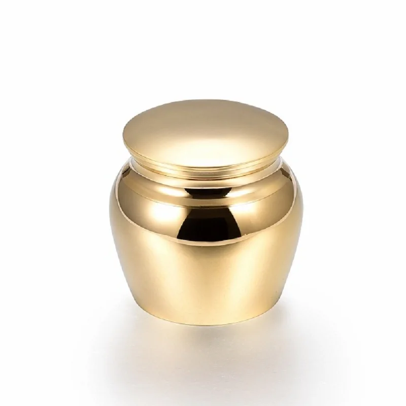 Gold Stainlesss стальные урны зола после кремации памятные урны для похорон человека пепел шкатулка на память ювелирные изделия зола после кремации - Окраска металла: Gold