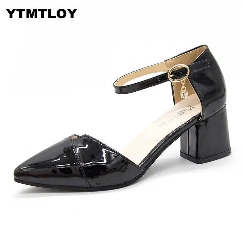 2019 Модная обувь на высоком каблуке Новейшие женские ботинки Летняя туфли плоской