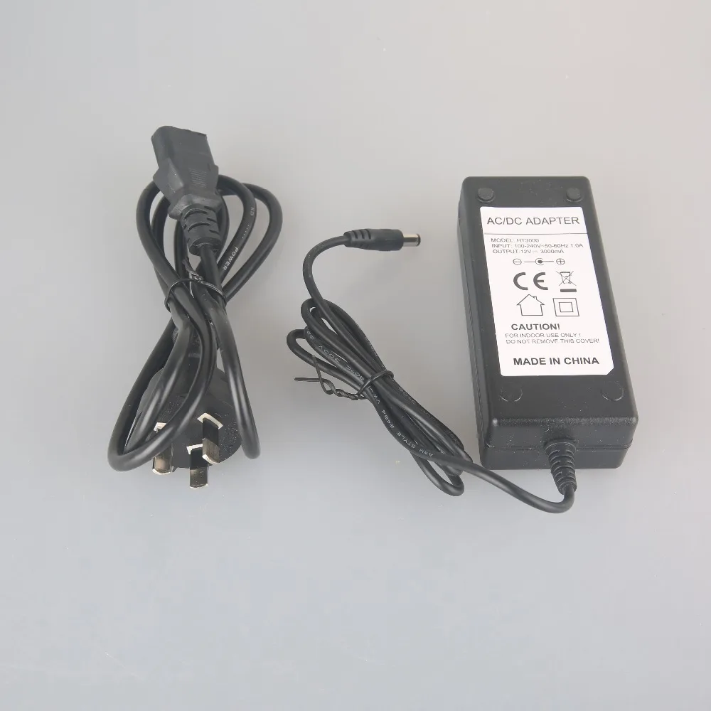 AC100V 240V к DC 12V 3A CCTV камера DVR система безопасности адаптер питания|Аксессуары для