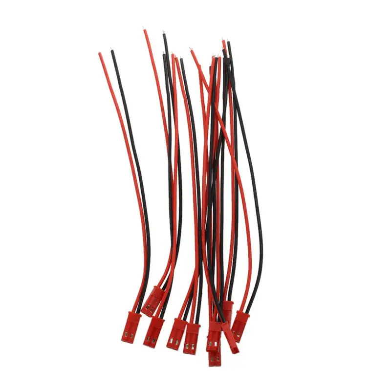 10 x RC Plane Battery 2Pin JST штекер 5 9 &quot150 мм Длина 22AWG провод кабель красный и