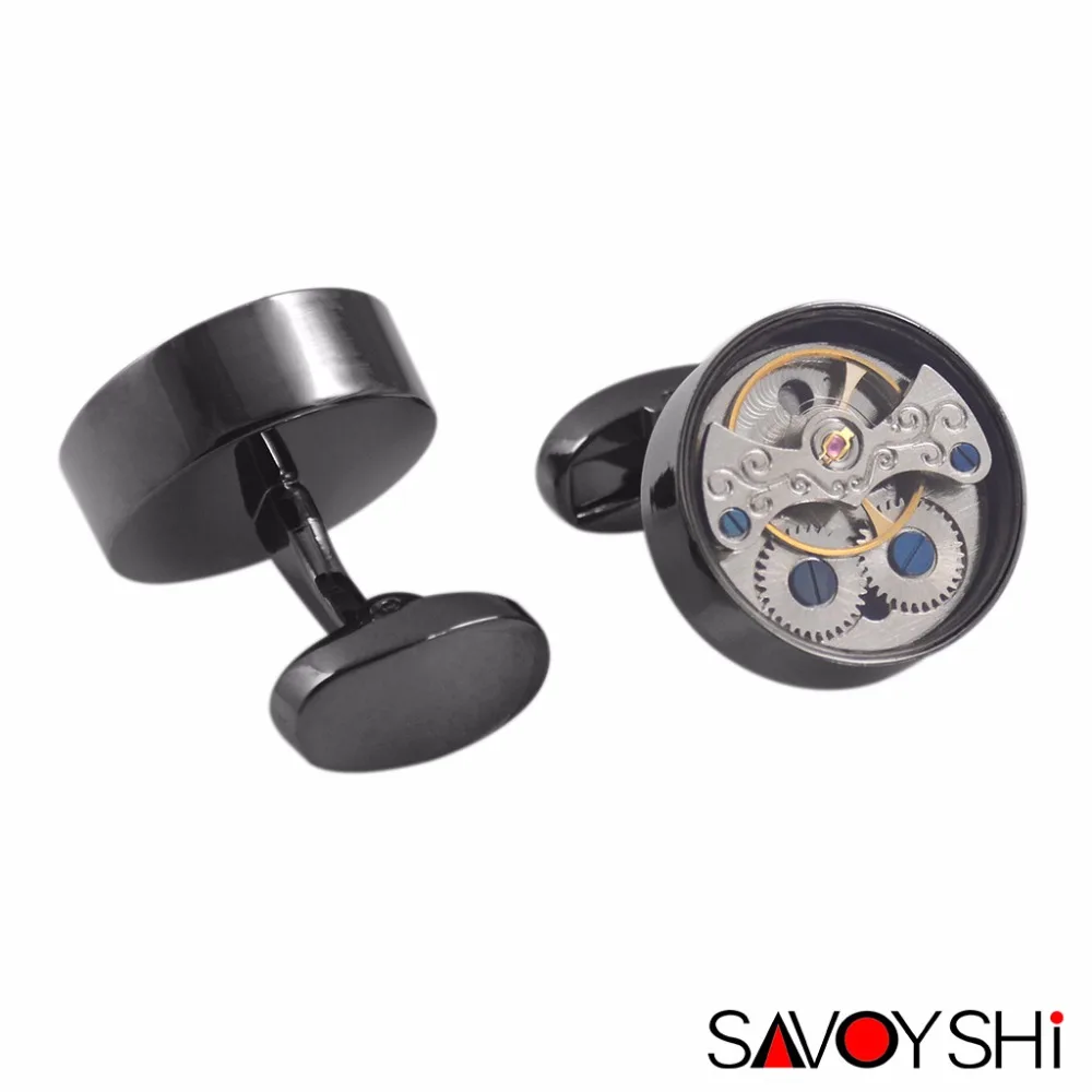 SAVOYSHI функциональные Tourbillon часы запонки для мужчин s французские рубашки