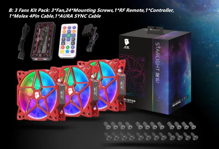 ZEAGINAL RGB вентилятор Mobo AURA Синхронизация для ПК корпус 5 в D Полный алюминиевый сплав