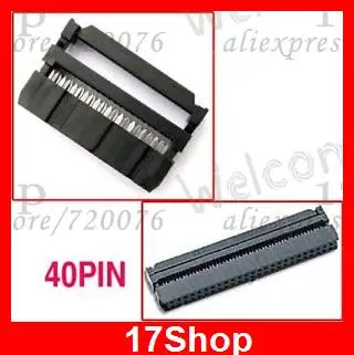 10 шт. Женский 40 контактный разъем IDC|l connector|4 pin female connectorpc |