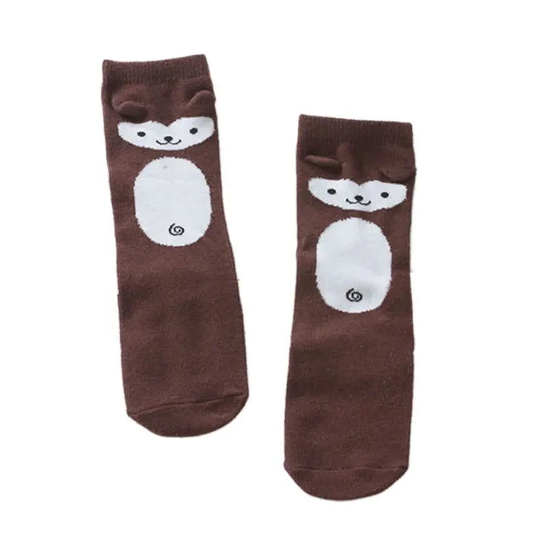 Brown Size M Лидер продаж, для детей ясельного возраста хлопковые носки детские гетры для девочек, гольфы для маленьких девочек, носки для детей, От 0 до 4 лет Детские носки - Цвет: Brown Size M