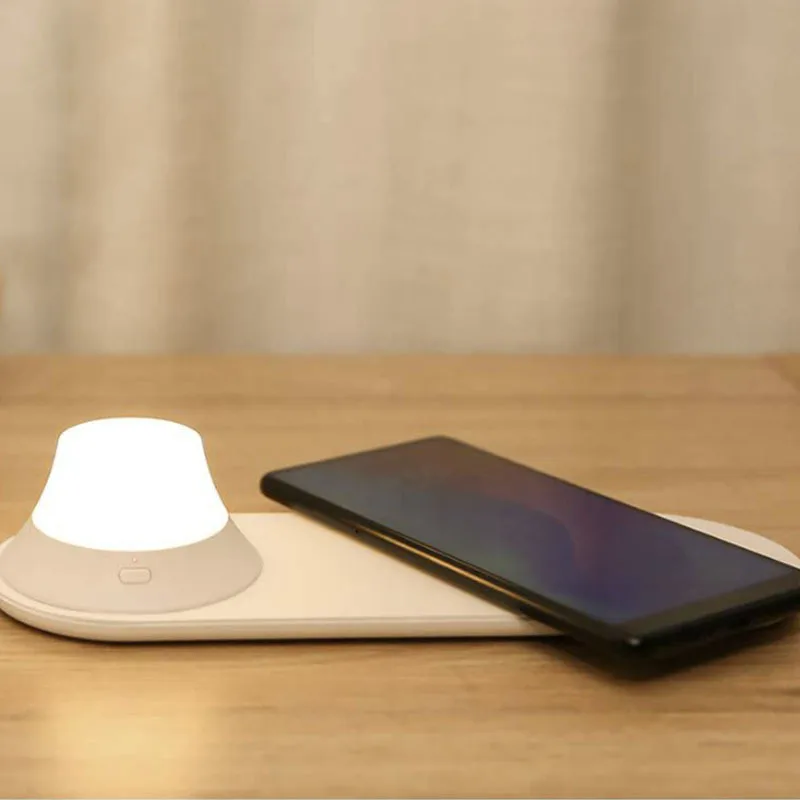 Xiaomi Yee светильник, беспроводной Ночной светильник, зарядное устройство, светодиодный, магнитное притяжение, быстрая зарядка для iPhone, samsung, huawei, Xiaomi Phone