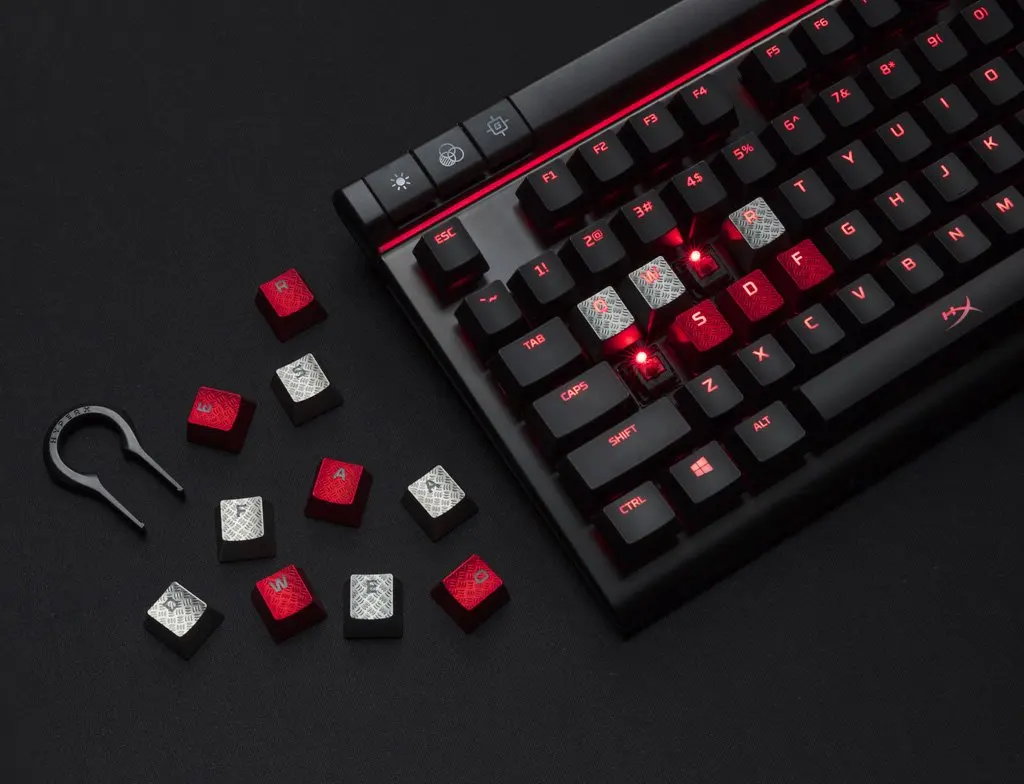 Kingston HyperX keycaps для RGB игровой механический набор клавиатуры clavier gamer 8 шт. ключ крышка титановая текстура тактильная ручка FPS MOBA
