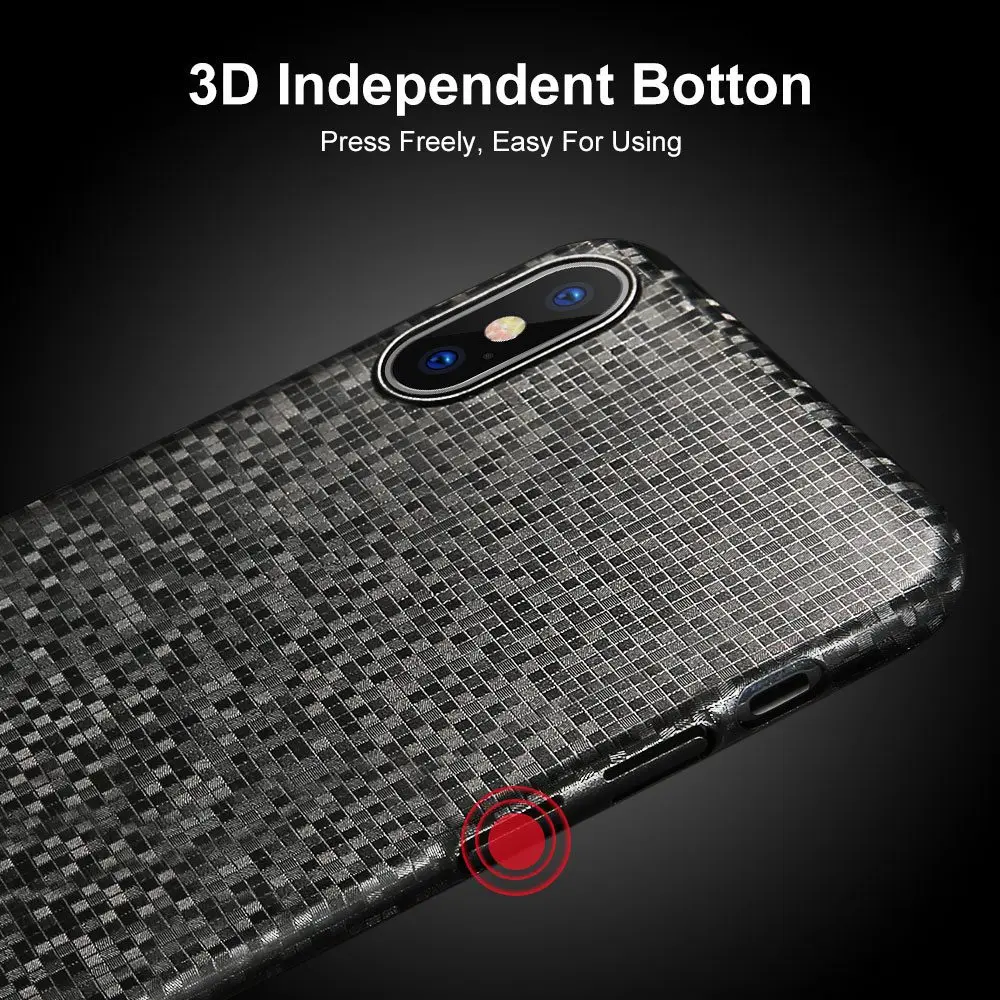 FLOVEME Стильный чехол с мозаикой для iPhone 8 X 10 Ультратонкий из поликарбоната чехлы 7 6