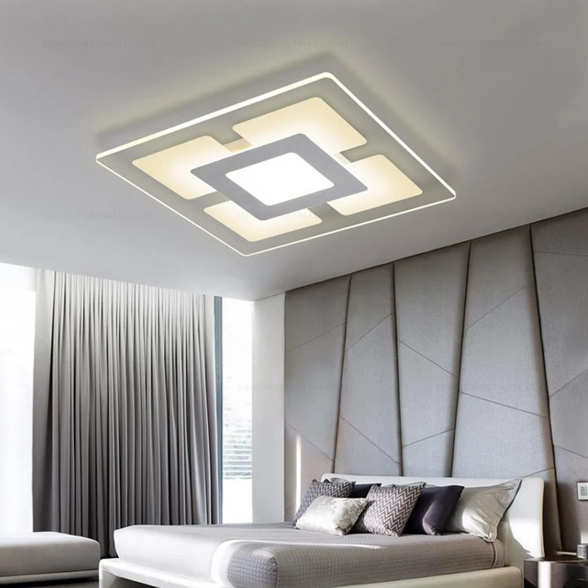 Новый современный прямоугольный светодиодный потолочный светильник для