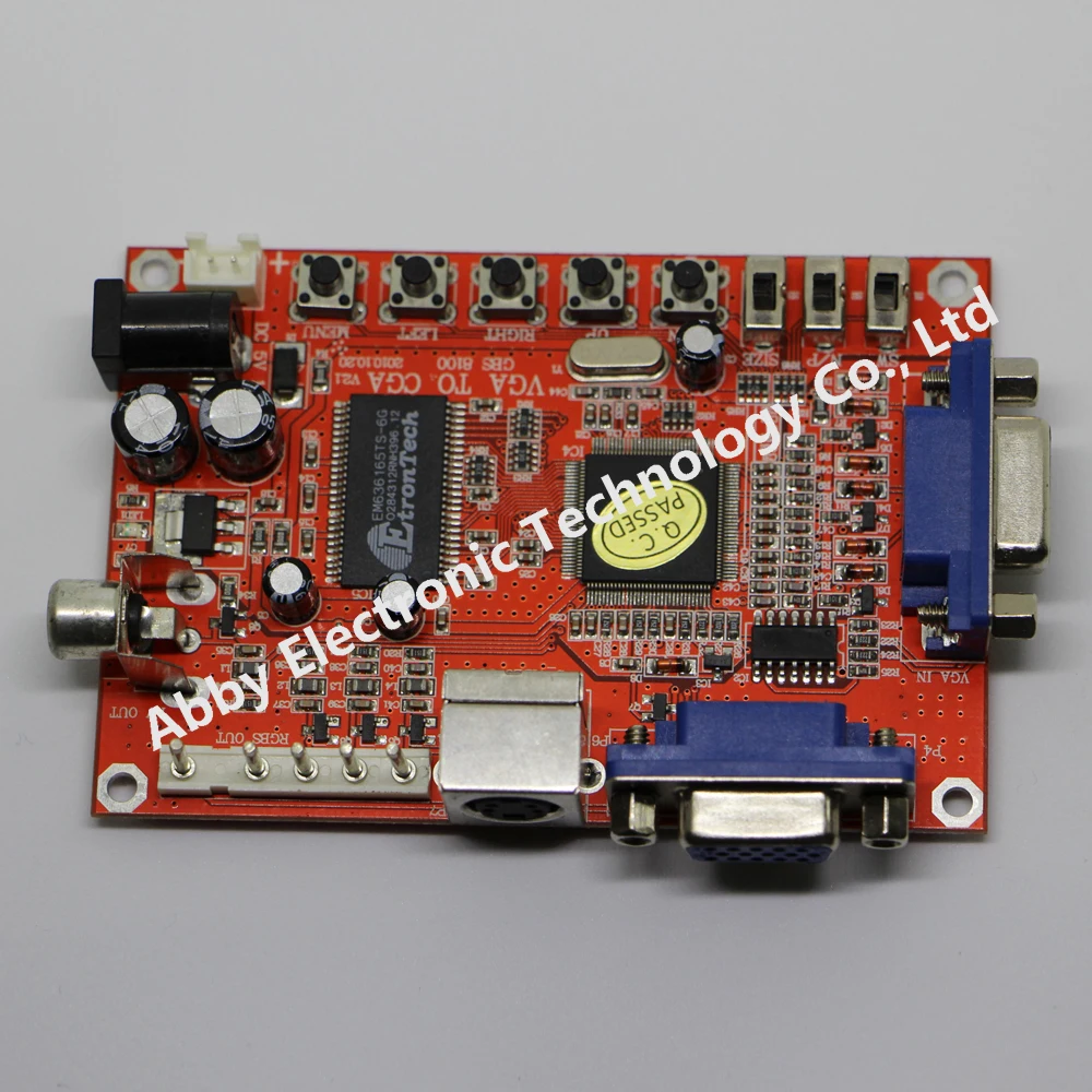 Новый VGA в CGA/CVBS/S-видео HD видео игра Конвертер доска | Спорт и развлечения
