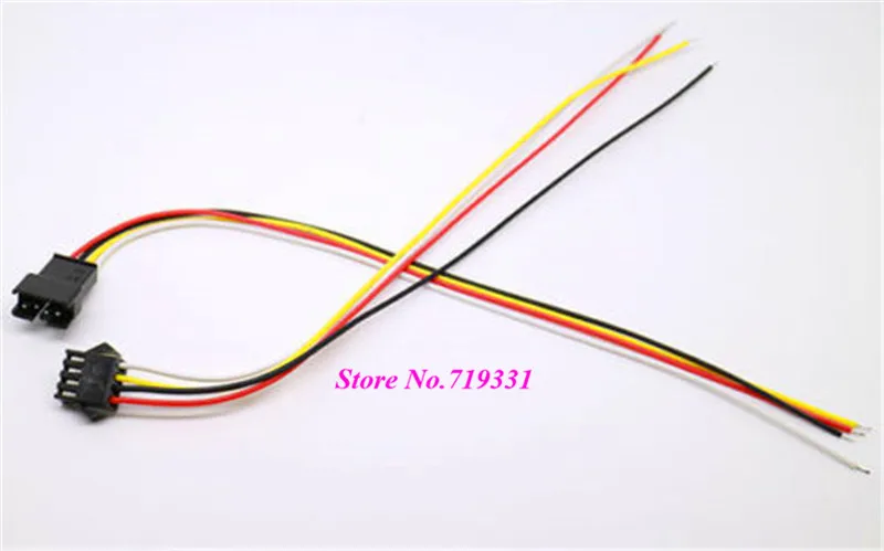 10 пар 4 PIN RGB Разъем провода кабель для 3528 5050 SMD светодиодные полосы света мужской и