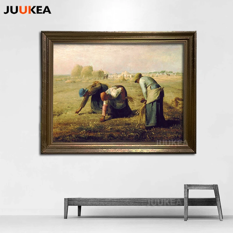 The Gleaners by Jean Francois Millet холст с принтом постер искусство классические картины