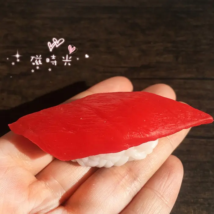 Моделирование еды магнит на холодильник магнит суши лосось морепродукты наклейки на холодильник украшение на холодильник