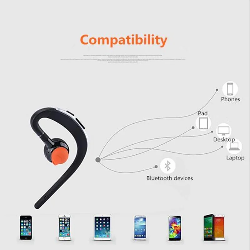 MKUYT громкой связи беспроводной Bluetooth гарнитуры наушники с защитой от пота