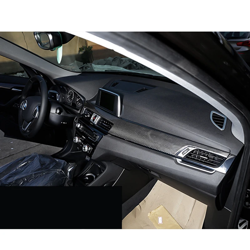6x100% углеродное волокно подходит для BMW X1 F48 16-17 Внутренняя Крышка центральной