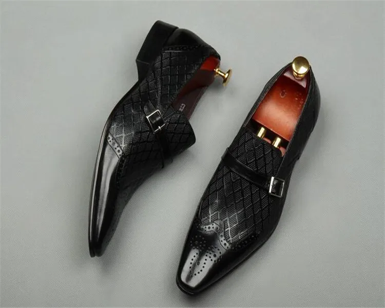 Мужские кожаные туфли с квадратным носком на осень/зиму|slip on|slip on shoesslip men |
