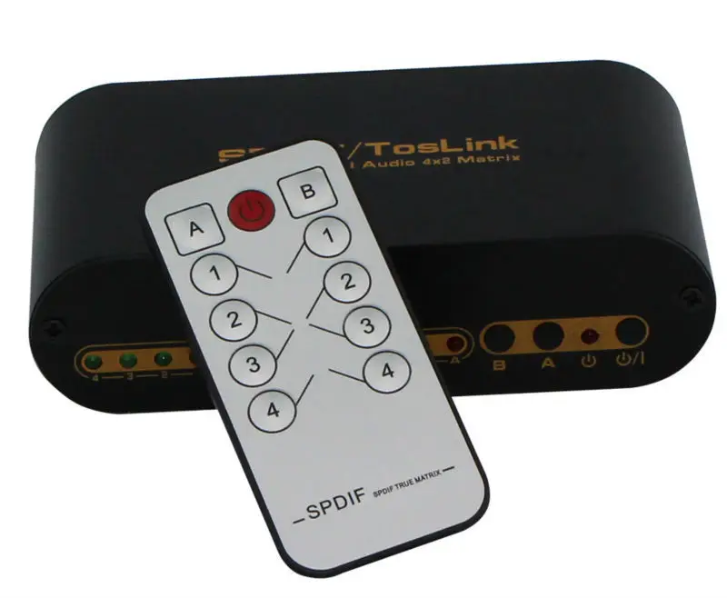 10 PCS NEW High Quality Portable SPDIF / Toslink Digital Optical Audio 4 Inputs 2 Outputs * True Fiber Matrix with Remote | Безопасность