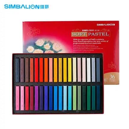 36 colors Simbalion мягкая масляная Пастельная SP 60 цветов мягкая Пастельная палочка Тонер-карандаш раскраска доска для граффити плакат школьные канцелярские принадлежности - Цвет: 36 colors