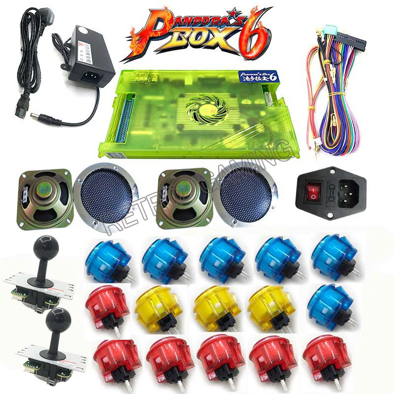 Новейший Pandora's Box 6 DIY комплект с 1300 в 1 копия Sanwa Джойстик Кнопка HDMI/VGA для игровой Кабинет машина