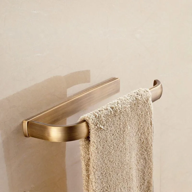 Towel Ring Античный латунный набор аксессуаров для ванной комнаты, настенный держатель для туалетной бумаги, держатель для полотенец, вешалка для полотенец, стеклянная полка для ванной комнаты, аксессуары для ванной - Цвет: Towel Ring