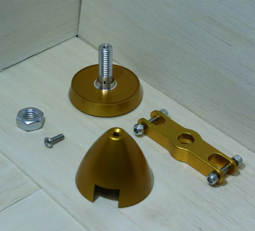 Детали RC Спиннер из алюминиевого сплава с ЧПУ для складного пропеллера D38 * H34mm axis 3