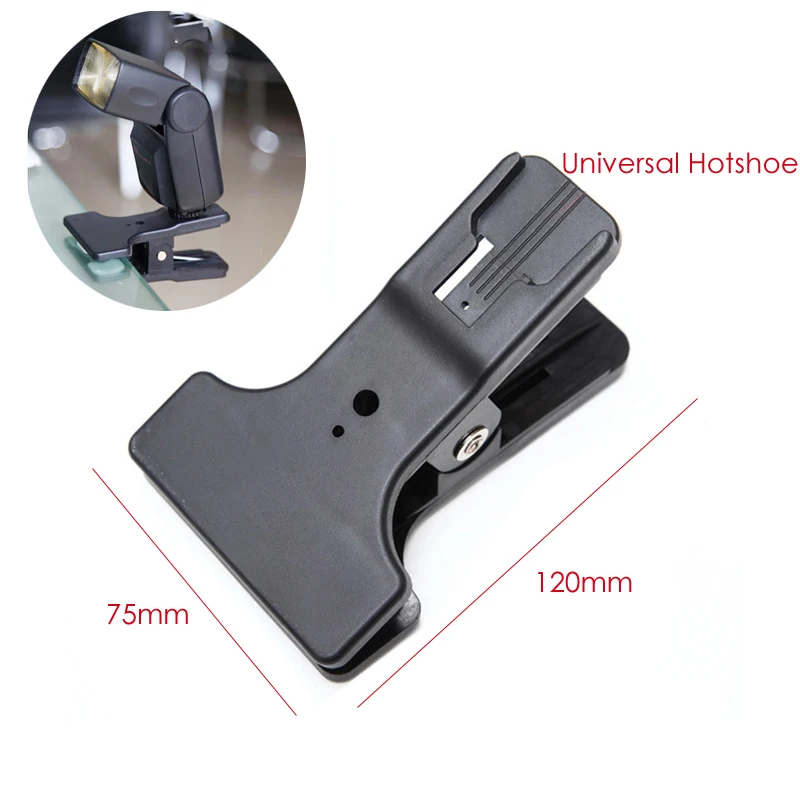 

Hotshoe Coldshoe Clip Clamp Mount for Canon Nikon YongNuo YN600EX-RT Flash Speedlite,Aputure H198C AL-160 Led Video Light
