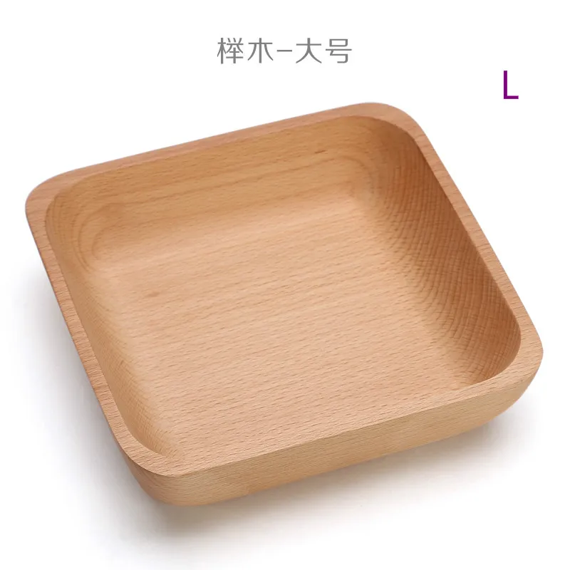 Японская деревянная чаша одноцветная безлесная краска домашняя фруктовая