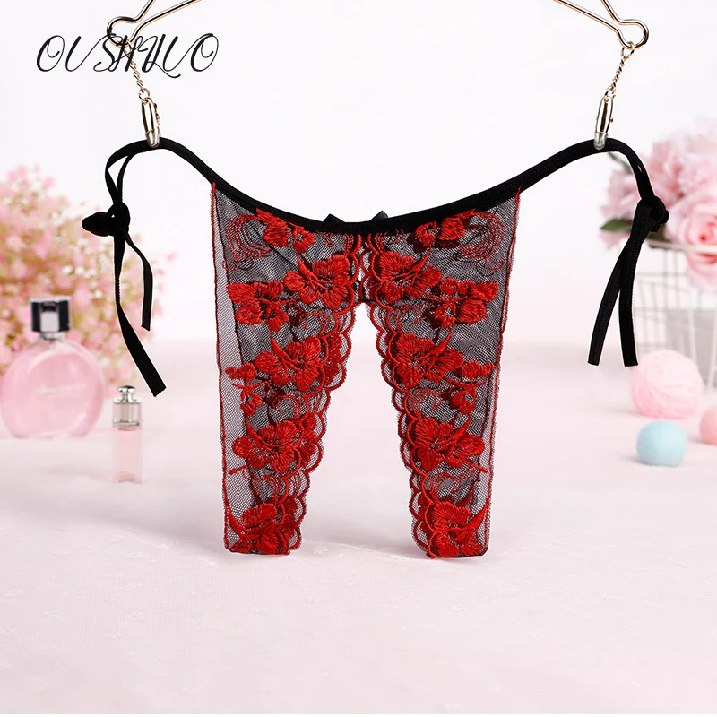 Сексуальные женские открытые трусы целомудрия нижнее белье с кружевами