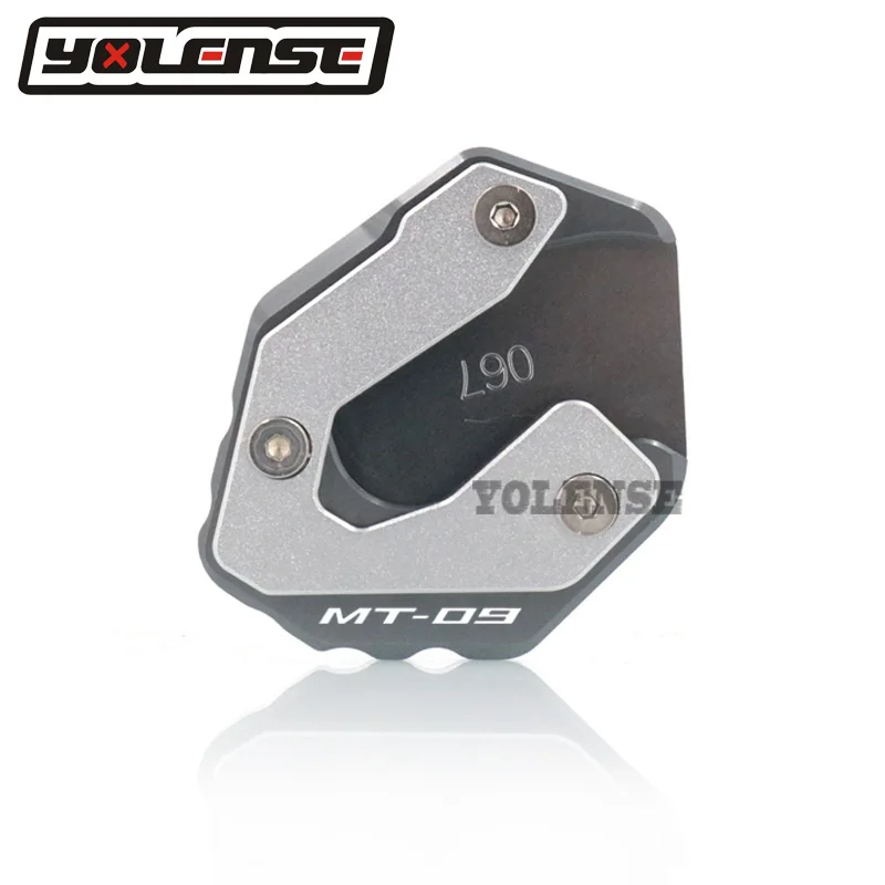 Titanium-MT09 Для YAMAHA MT-09 MT 09 MT09 Tracer 900 XSR900 XSR 900- мотоцикл Kickstand подножка боковая подставка удлинитель увеличенная пластина - Цвет: Titanium-MT09