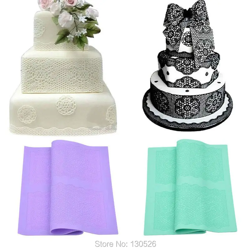 40x27 см кружевная помадная форма сделай сам украшение для торта Форма шоколадных