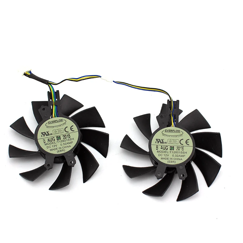 Вентилятор охлаждения для видеокарты Hasee GM50Ti GTX750Ti GTX950 T128015SH 75 мм 49*46*17 12 В