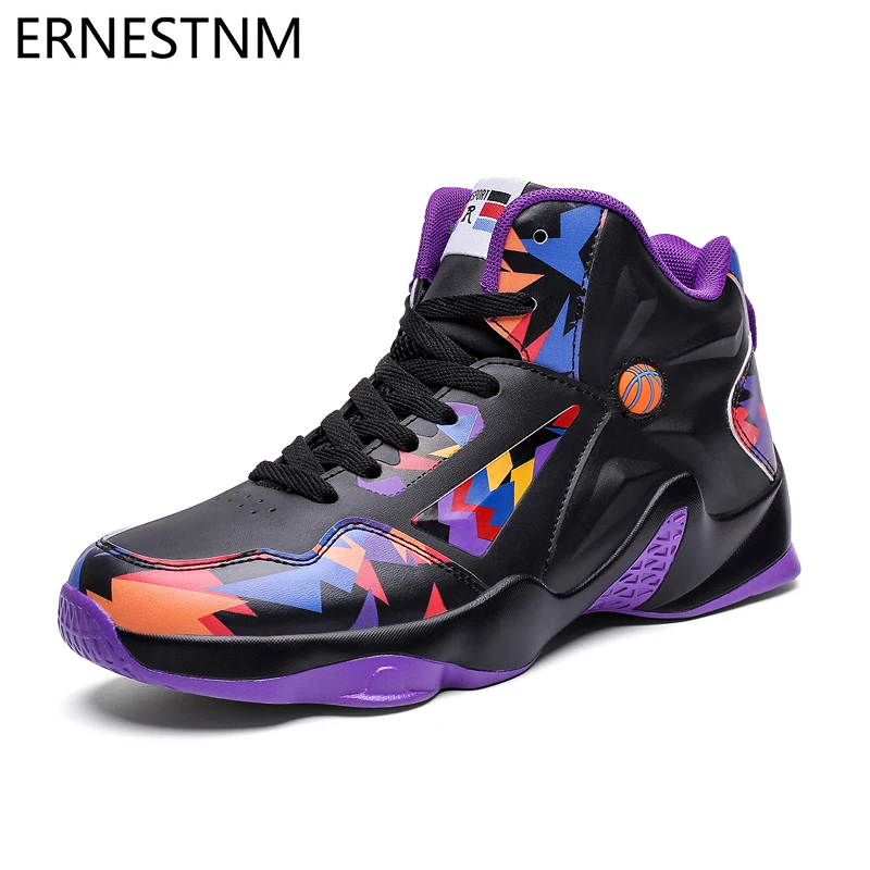 ERNESTNM NEW Women Sneakers Fashion Basket Shoes Black Graffiti Unisex High Top Lover Shoes Plus Size 11 Chunky Famale Men Shoes