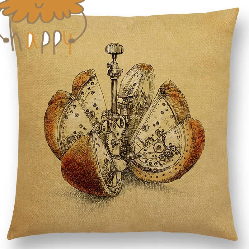 Винтаж Стиль шар подводной лодки телескоп стимпанк машины Moon печатает Чехлы