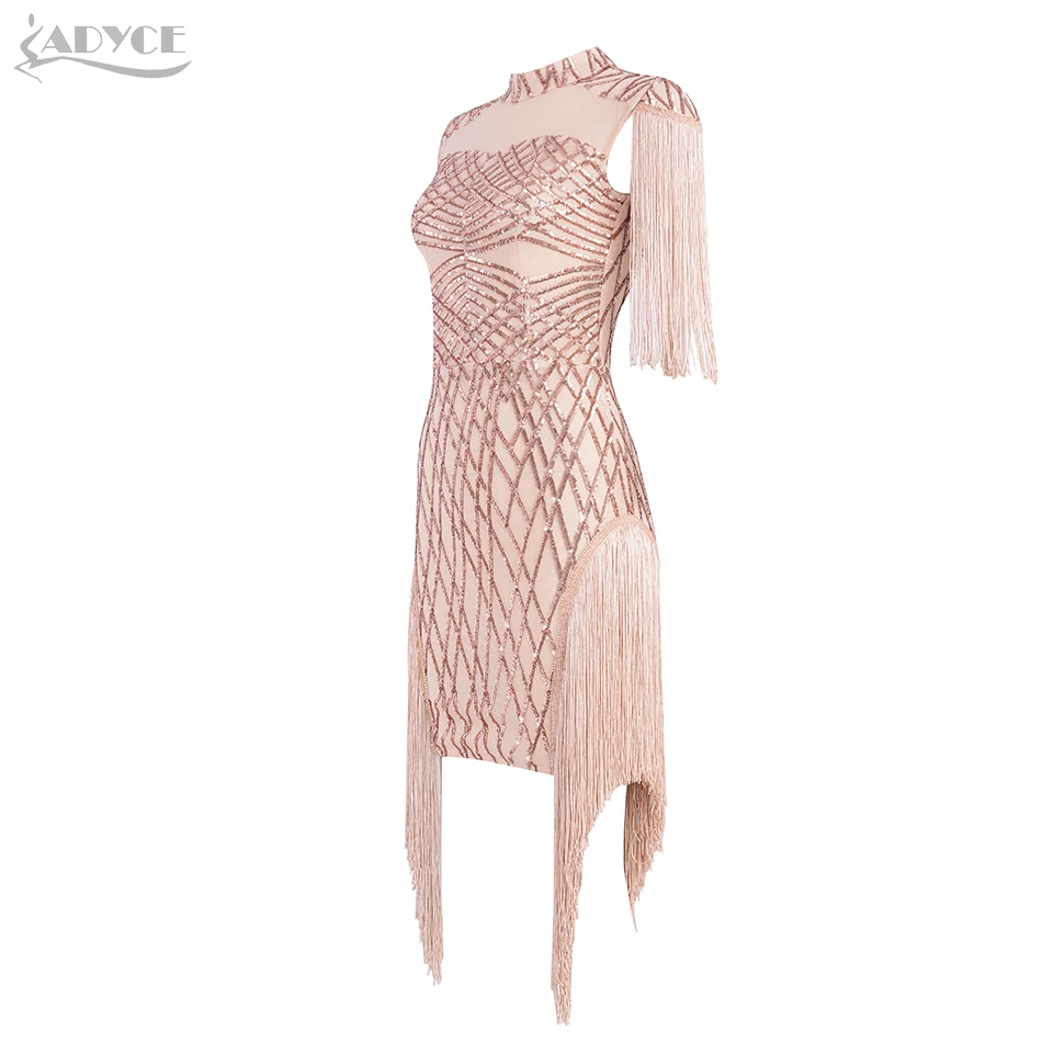 Женское Клубное платье с кисточками Adyce кружевное мини-платье коротким рукавом и