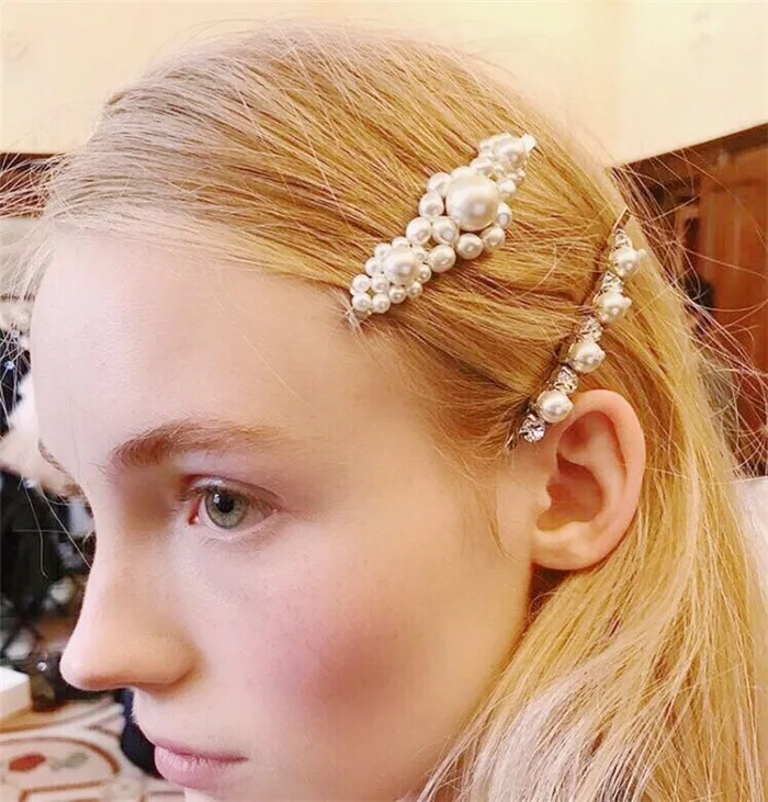 Популярные жемчужные заколки для волос элегантные женские в стиле принцессы